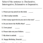 Sentence Structure Worksheets With Answer Key