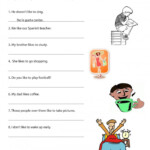 Sentences In Spanish Worksheets 99Worksheets