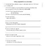 Sentences Worksheets Compound Sentences Worksheets