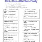 Sequence Paragraph Worksheet