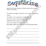 Sequencing Sentences To Make A Paragraph ESL Worksheet By Lyrill