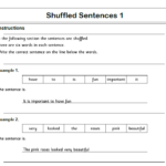 Shuffled Sentences Workbook Over 250 Questions 11 Plus Leap