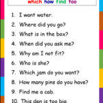 Sight Word Reading Sentences