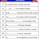 Simple Present Tense Exercise With Answer Onlymyenglish