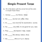 Simple Present Tense Worksheets For Grade 3 Your Home Teacher