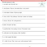 Simple Sentence Structure Worksheets 99Worksheets
