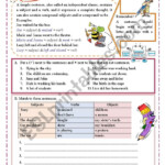 Simple Sentences ESL Worksheet By Missola