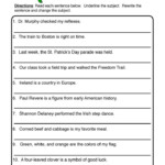 Simple Subject And Simple Predicate Worksheets