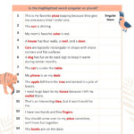 Singular And Plural Nouns 15 Rules 50 Examples Worksheet