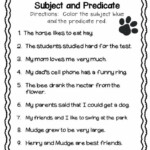 Subject And Predicate Worksheet Worksheets 99Worksheets