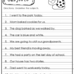 Subject And Verb Agreement Worksheet Identifying Subjects And Verbs