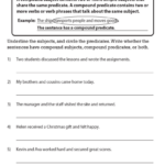 Subject Predicate Worksheet WorkSheets For Kids
