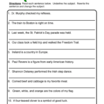 Subjects And Predicates Worksheet Works