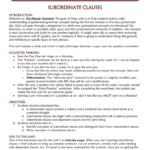 Subordinate Clauses