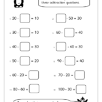 Subtraction Complete Number Sentences 2 Subtraction Year 2 aged 6