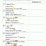 Subtraction Worksheets For Grade 1