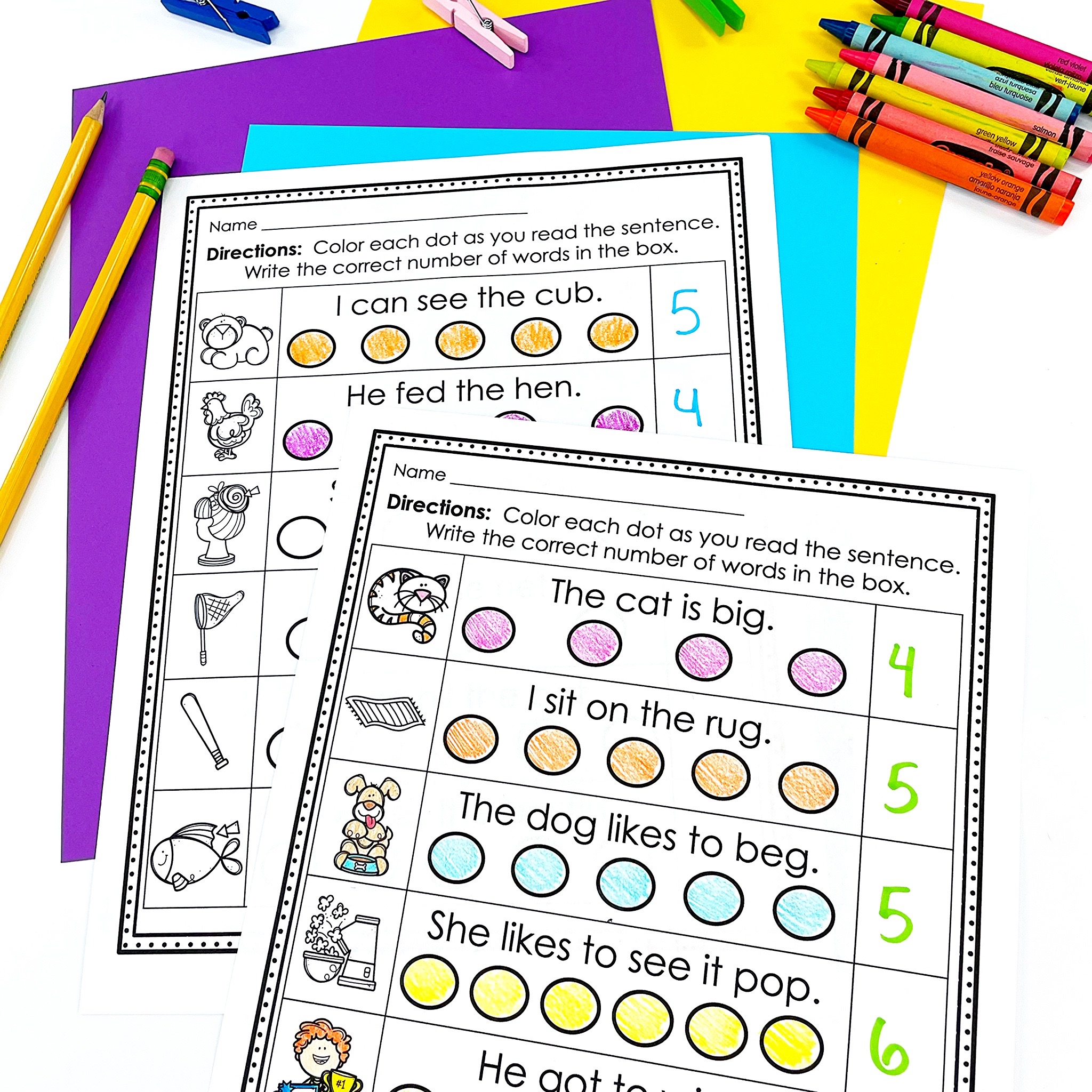 Teaching Sentence Segmentation In Kindergarten Kreative In Kinder