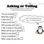 Telling And Asking Sentence Worksheet TUTORE ORG Master Of Documents