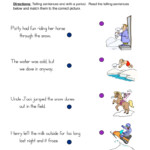 Telling Sentences Matching Worksheet Have Fun Teaching