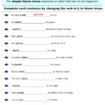 Tense Worksheet For Grade 5