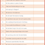 Tenses Worksheet 20 Sentences Of Mixed Tenses English Grammar Tenses