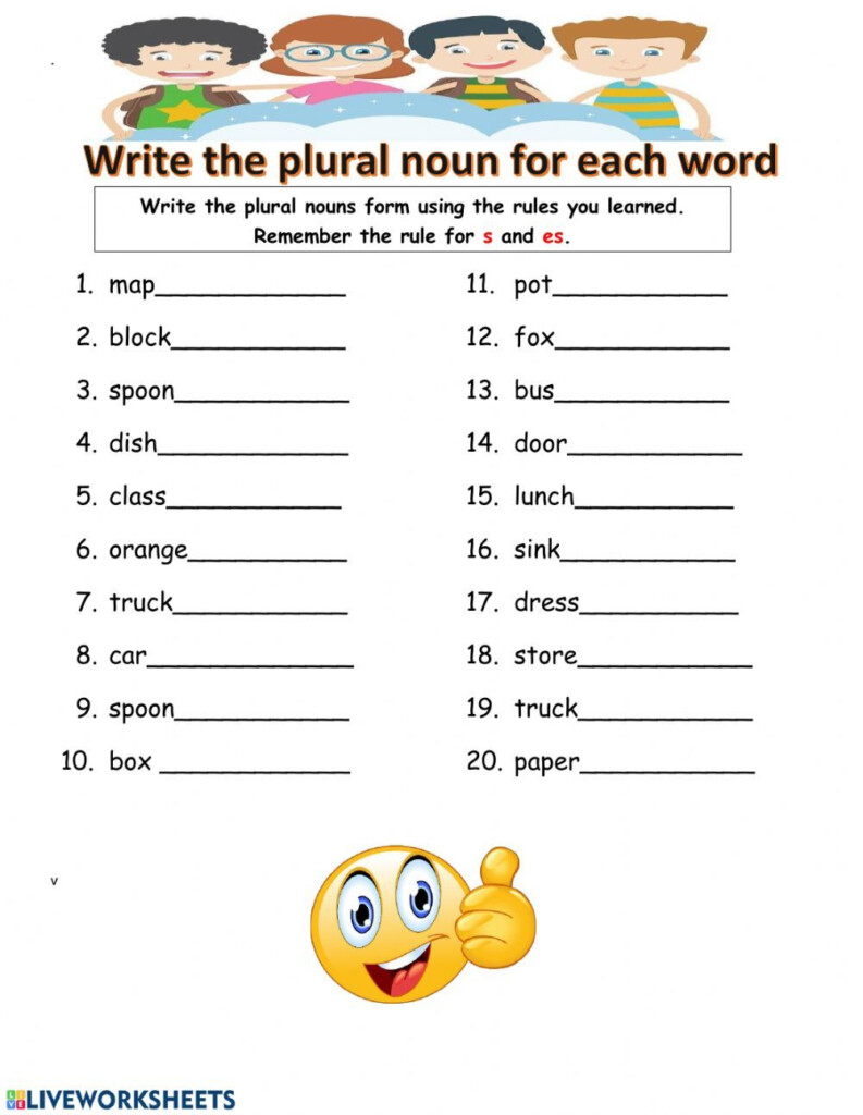 The Plural Of Nouns Interactive And Downloadable Worksheet You Can Do 