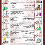 The Simple Present Tense Positive And Negative Sentences Children