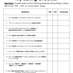 Third Grade Editing Worksheet