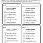 Third Grade Sentences Worksheets Have Fun Teaching