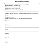 Third Grade Types Of Sentences Worksheets Pdf Thekidsworksheet