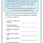 Topic Sentences Worksheets Grade 4 Worksheets Master