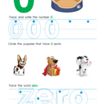 Trace And Write Number 0 Worksheet Tracing Sheet Free Printable For