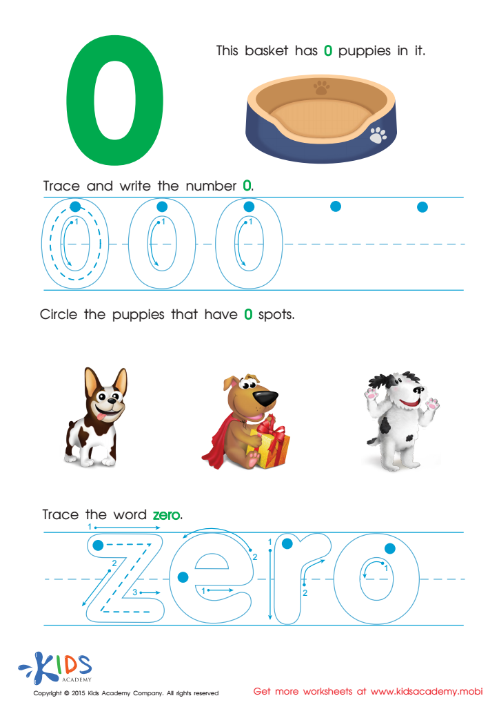 Trace And Write Number 0 Worksheet Tracing Sheet Free Printable For 