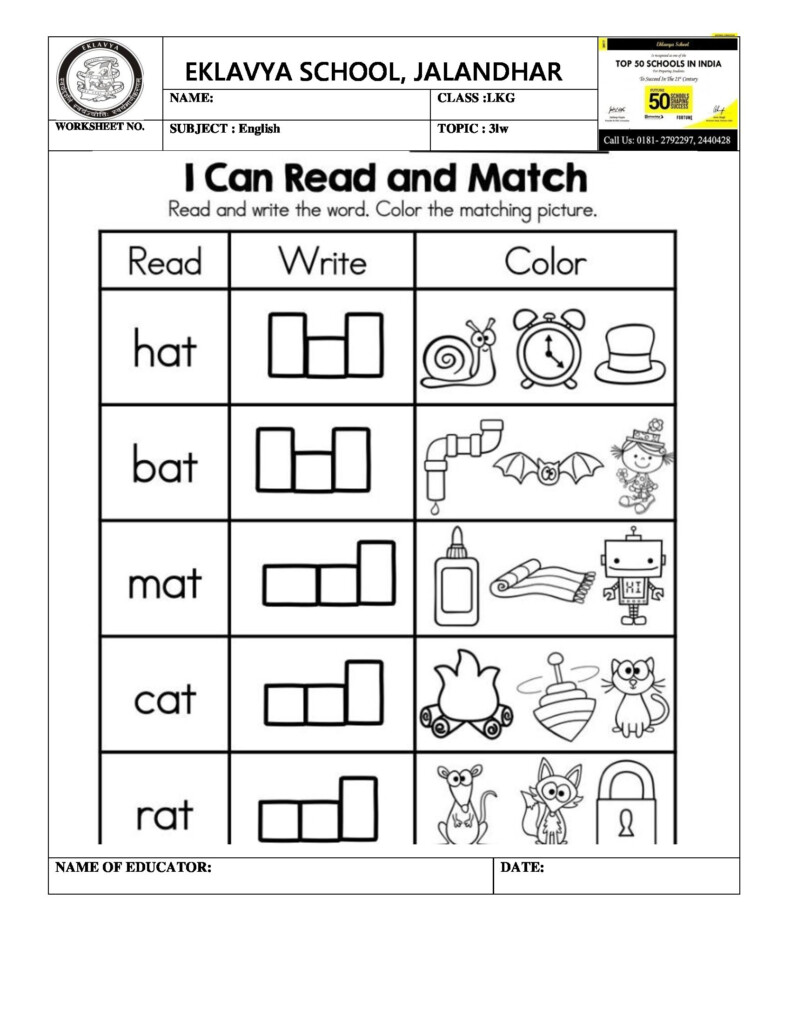 Tracing Three Letter Words Worksheets TracingLettersWorksheets