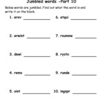 Unscramble Jumbled Words Puzzle For Grade 2 Worksheets Free Printable