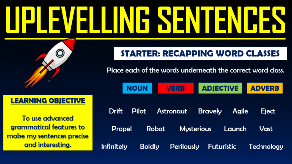 Uplevelling Sentences Teaching Resources