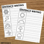 Weather Sentence Writing Printables Word Bank Writing Center Simply