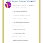 Which Sentence Contains A Helping Verb