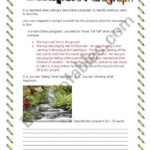 Write A Descriptive Paragraph Worksheets 99Worksheets