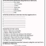 Write Affirmative Sentences Using There Is Or There Are Exercises PDF