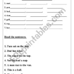 Write Rhyming Words And Reading Sentences ESL Worksheet By Udgamschool