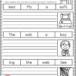 Writing Sentences Worksheets For 1st Grade Pdf Free Kidsworksheetfun