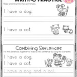 Writing Sentences Worksheets Kindergarten