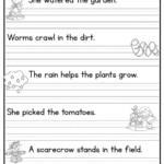Writing Sentences Worksheets Kindergarten Printable Kindergarten