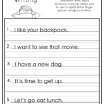 Writing Simple Sentences Worksheets