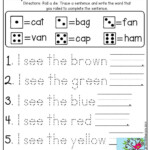 Writing Simple Sentences Worksheets For Kindergarten