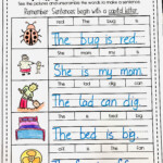 Writing Simple Sentences Worksheets For Kindergarten