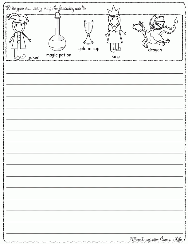 Writing Worksheets For 3rd Grade