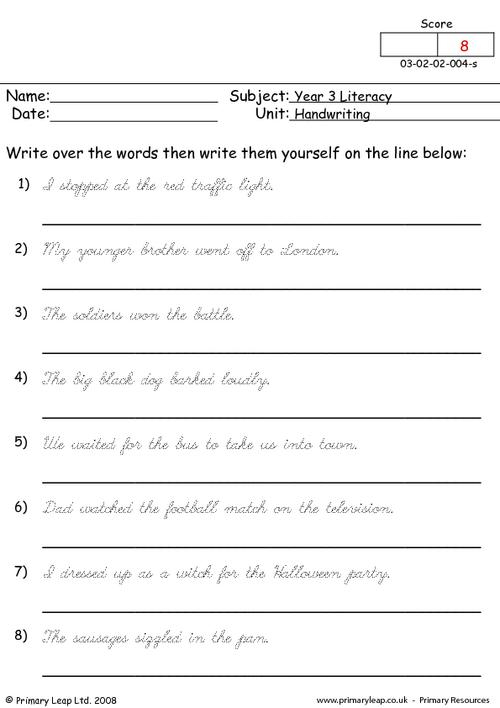 Year 3 Literacy Printable Resources Free Worksheets For Kids 