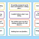 Years 3 6 Narrative Sentence Story Starter Cards